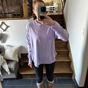 Aerie Light Purple Long Sleeve Women's Top